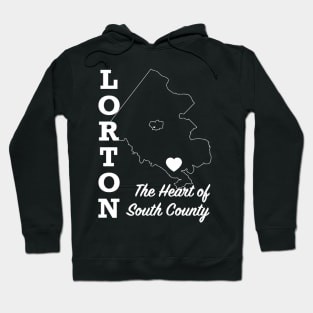 Lorton, Heart on the Map - White Hoodie